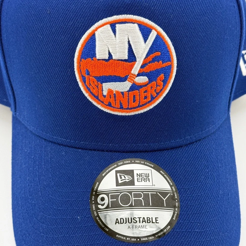 New York Islanders Hat New‎ Era NHL 9FORTY A-Frame Adjustable Cap Blue NEW